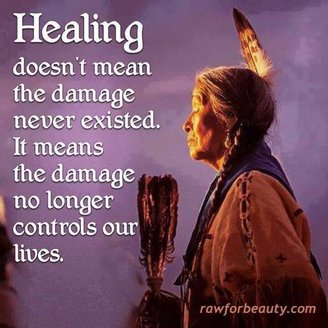 Picture with quote about healing